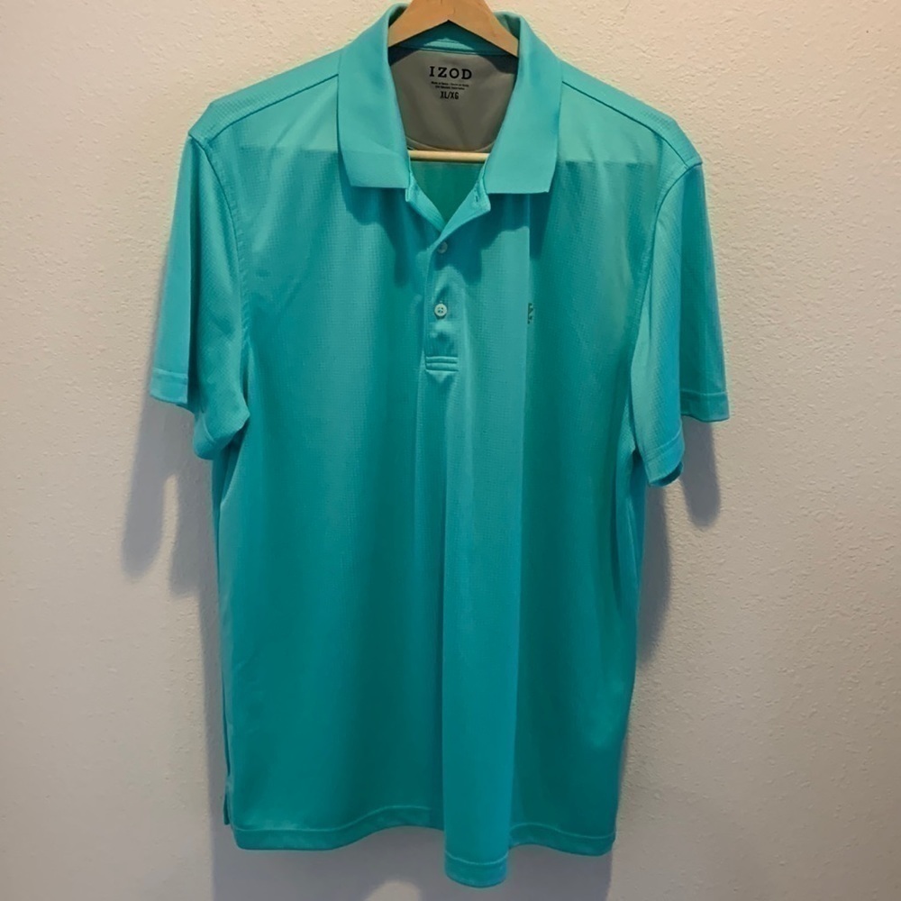 IZOD XL Polo Golf Mens Shirt. Mint Green.  Excellent Condition.‌‌‌‌‌‌